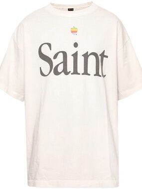 Saint Michael Heart Apple T Shirt